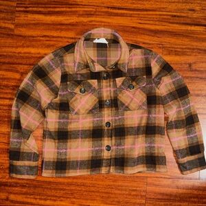 BB Dakota Steve Madden Multicolor Plaid Shacket